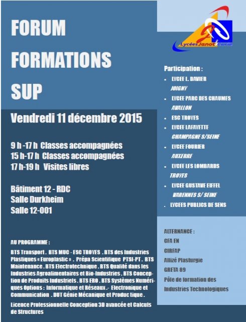 forum formation sup 11-12-2015
